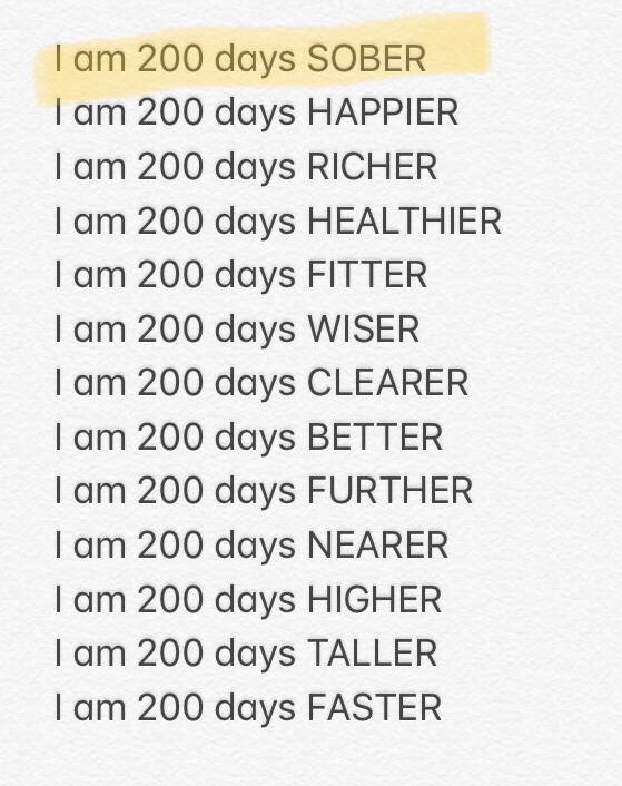 207 days sober